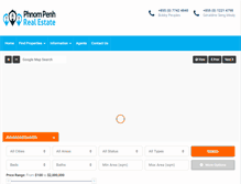 Tablet Screenshot of phnompenhrealestate.net